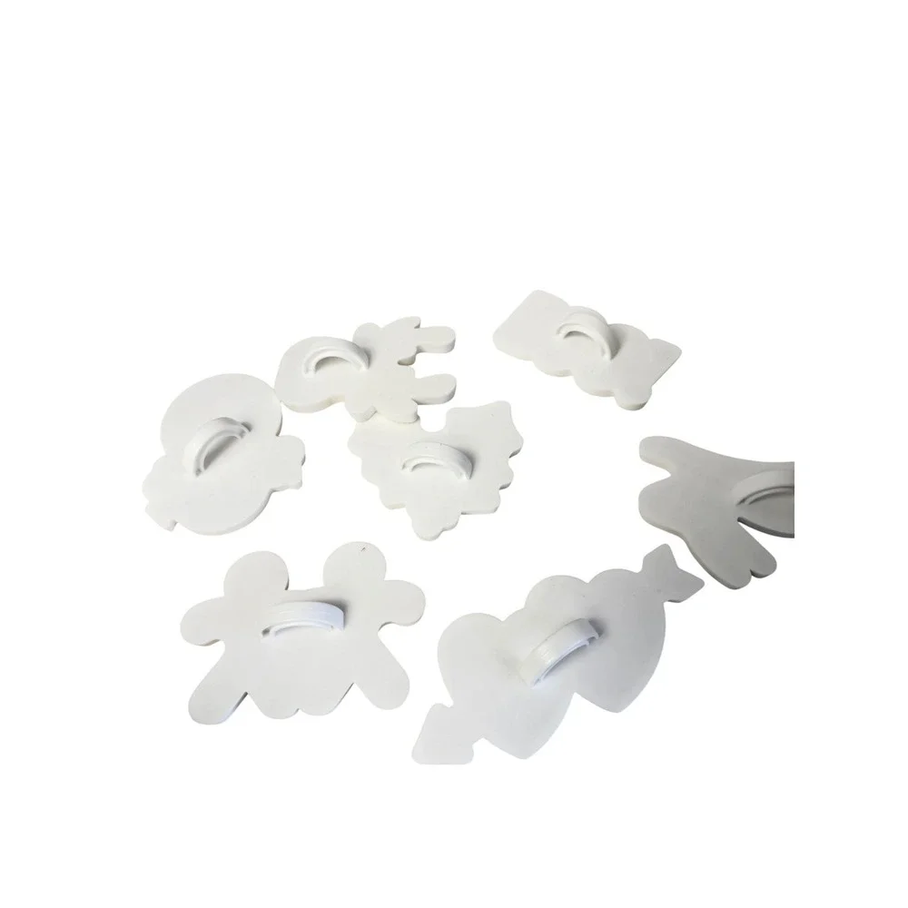 Tupperware Cookie Cutter Set Unisex OS White Vintage Holiday Seasonal 7pc